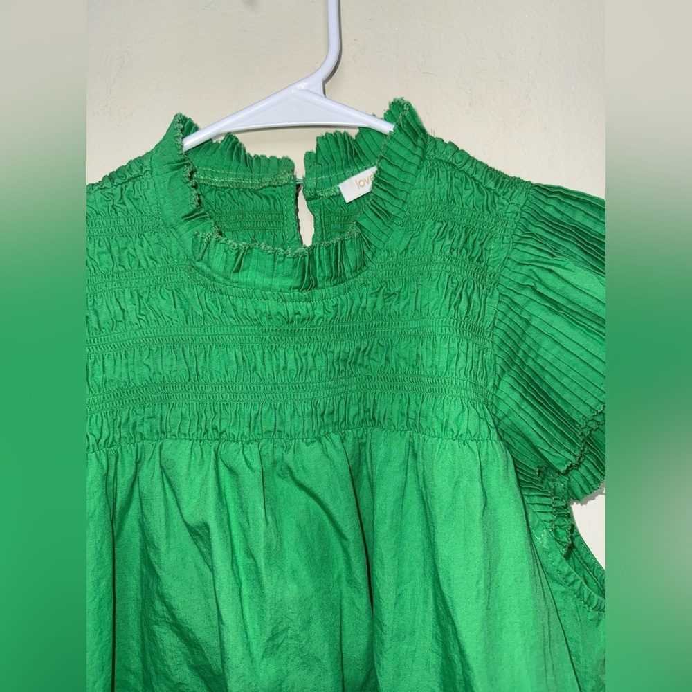 Love The Label Poppy Top in Kelly Green $175 Size Small - Picture 7 of 11
